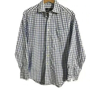 Vineyard Vines Blue and White Checker Casual Button Down Shirt Size Small